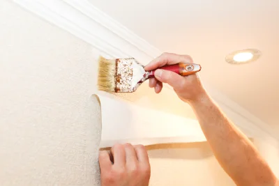Pose de papier peint à Sère-Rustaing — revêtements muraux et toiles de verre